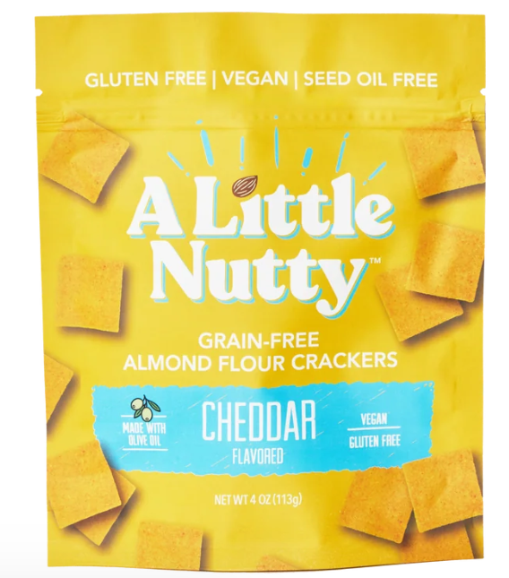 A Little Nutty - Grain-Free Cheddar Crackers