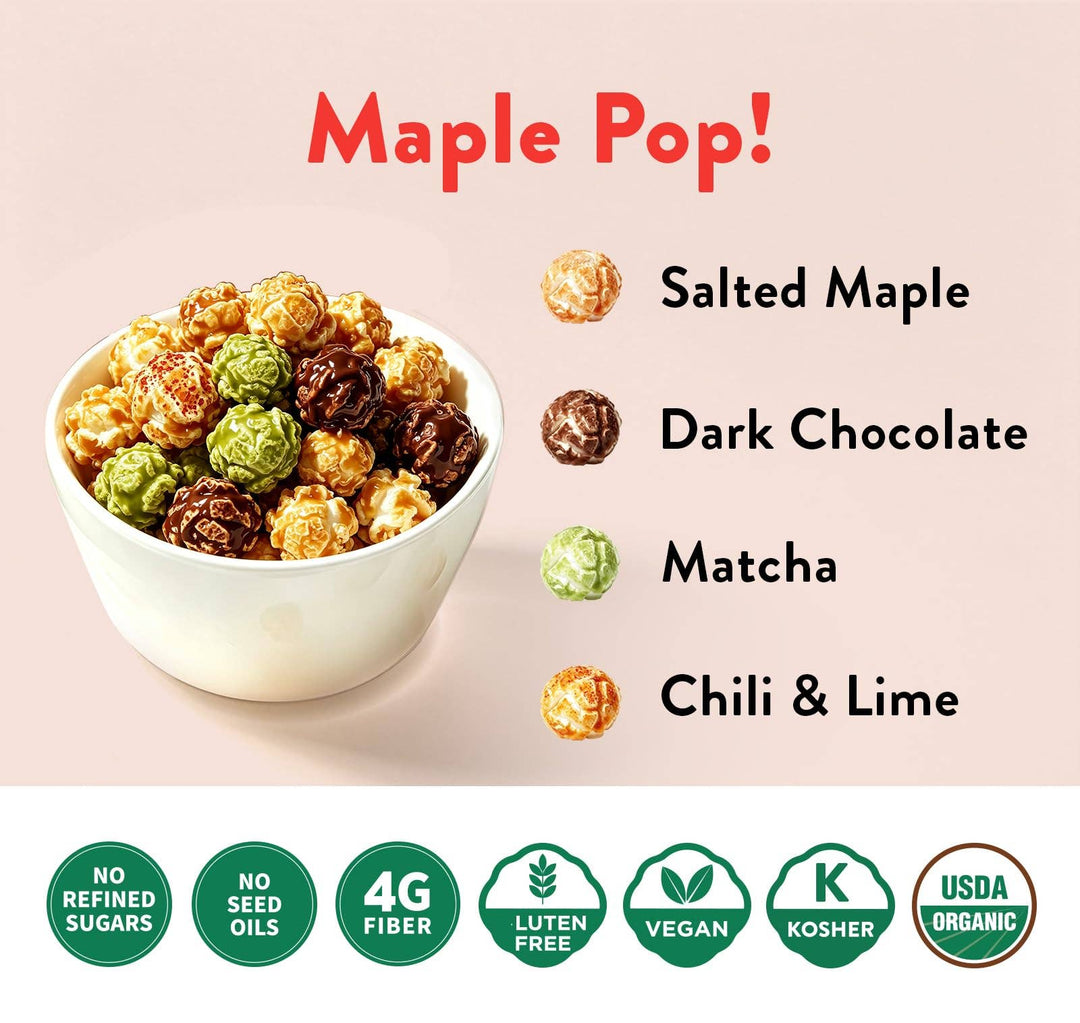 Better Together Foods - Maple Pop! Organic Maple Caramel Popcorn - Pumpkin Spice