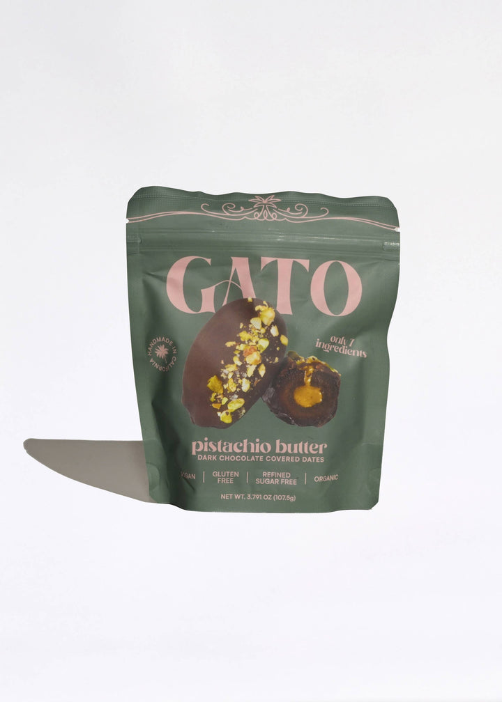 Gato Dates - Chocolate Covered Dates with Pistachio Butter