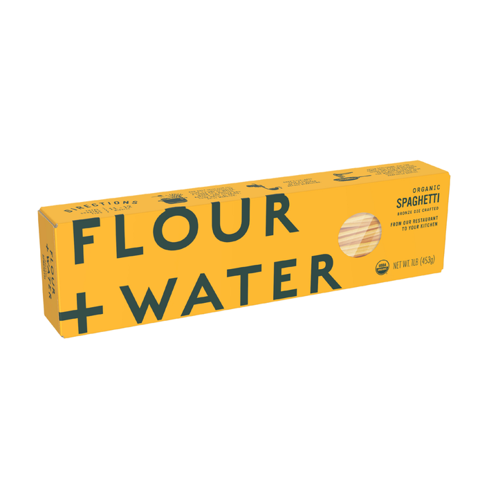 Flour + Water Foods - Organic Spaghetti Pasta, Regenerative Farmed, 20oz