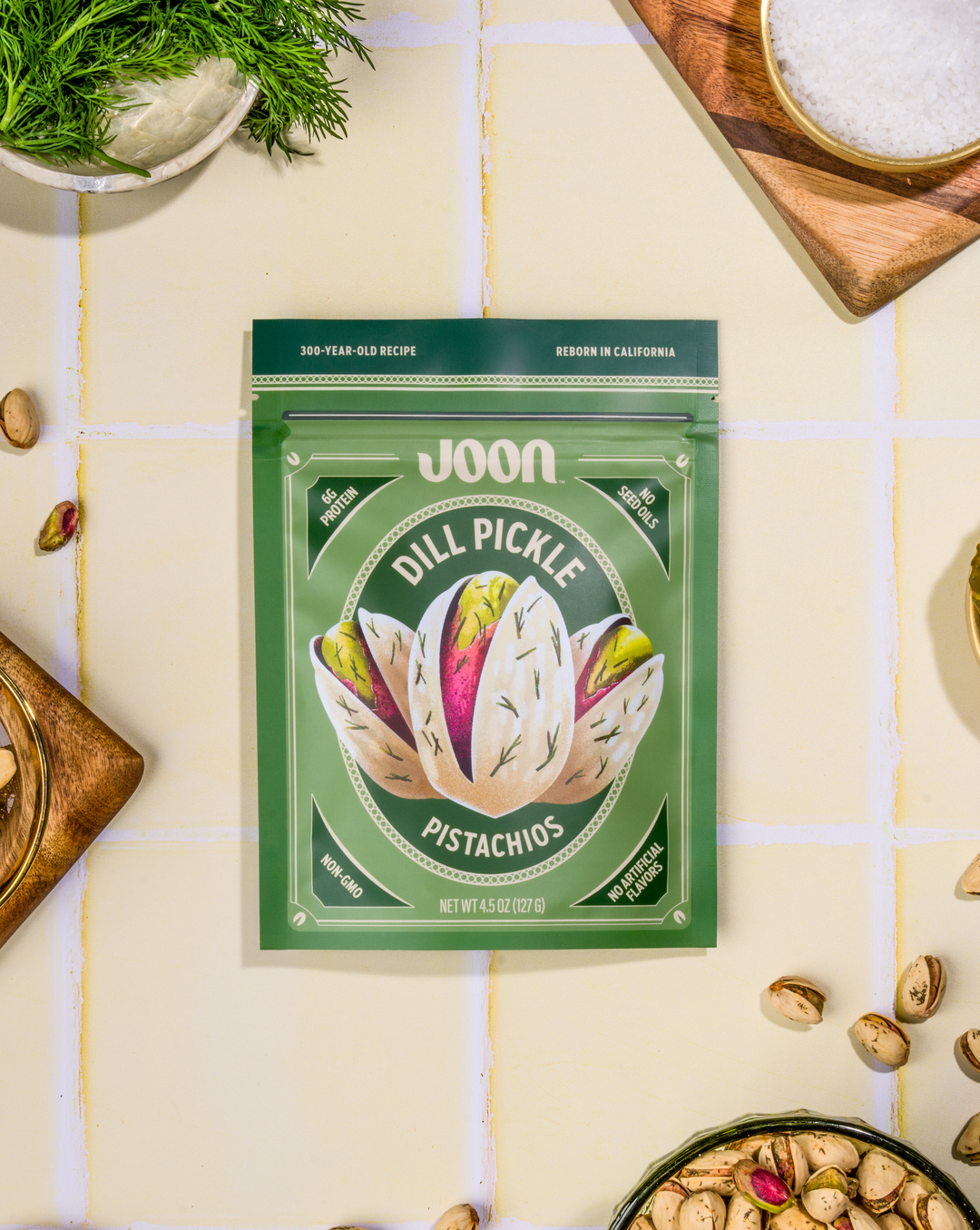 Joon - Joon Dill Pickle Pistachios - 4.5oz Resealable Bag
