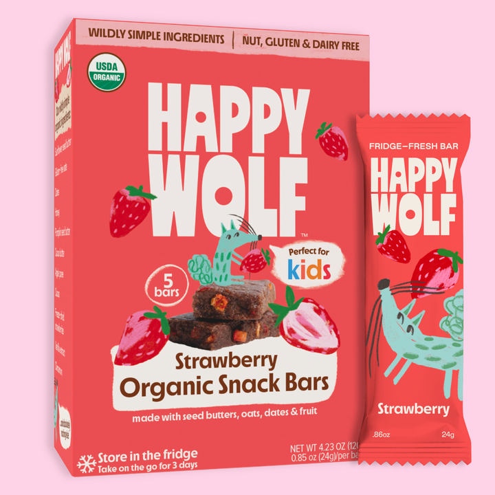 Happy Wolf - Happy Wolf Refrigerated Kids Snack Bars - Strawberry