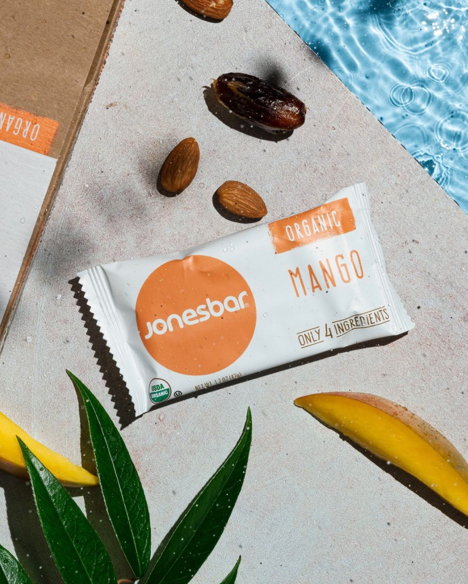 Jonesbar - JONESBAR Mango Almond Organic Fruit &amp; Nut Bar, Vegan, Kosher