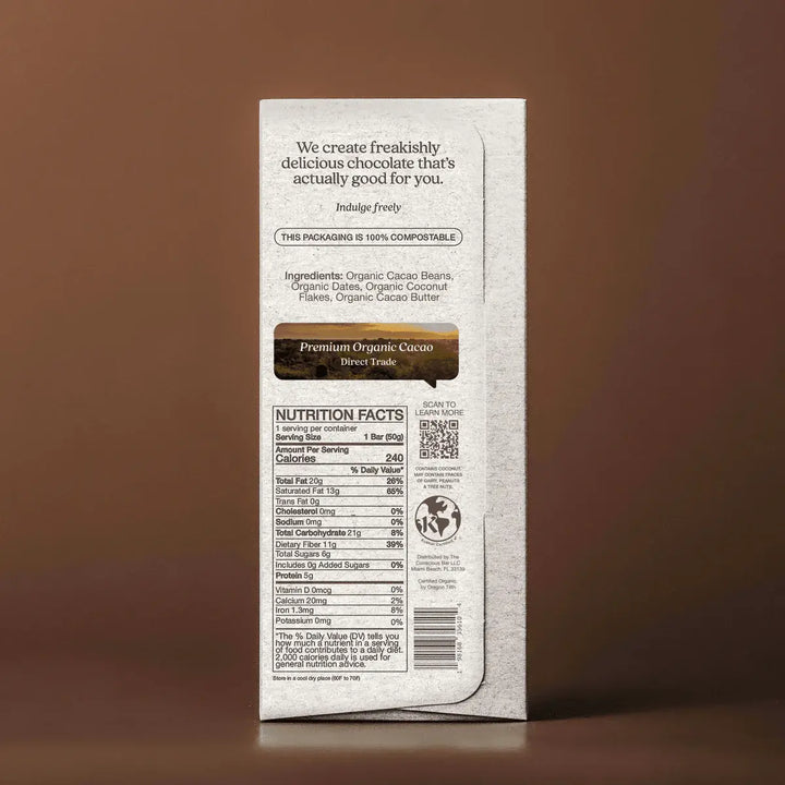 The Conscious Bar - Toasted Coconut Flakes