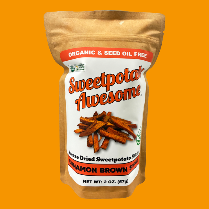 Sweetpotato Awesome - 2 oz Cinnamon Brown Sugar Sweetpotato Sticks