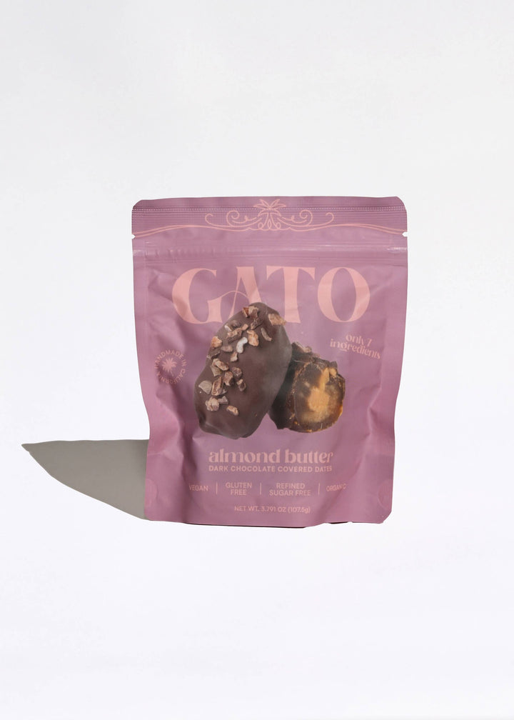 Gato Dates - Chocolate Covered Dates with Almond Butter