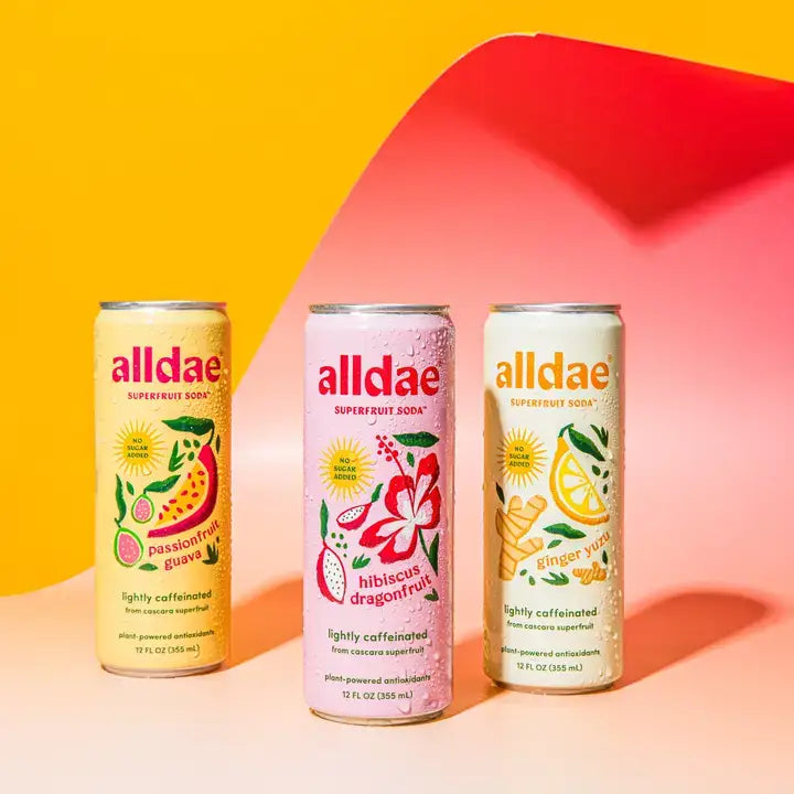 alldae superfruit soda - Hibiscus Dragonfruit Drink | Soda | Lightly Caffeinated Soda