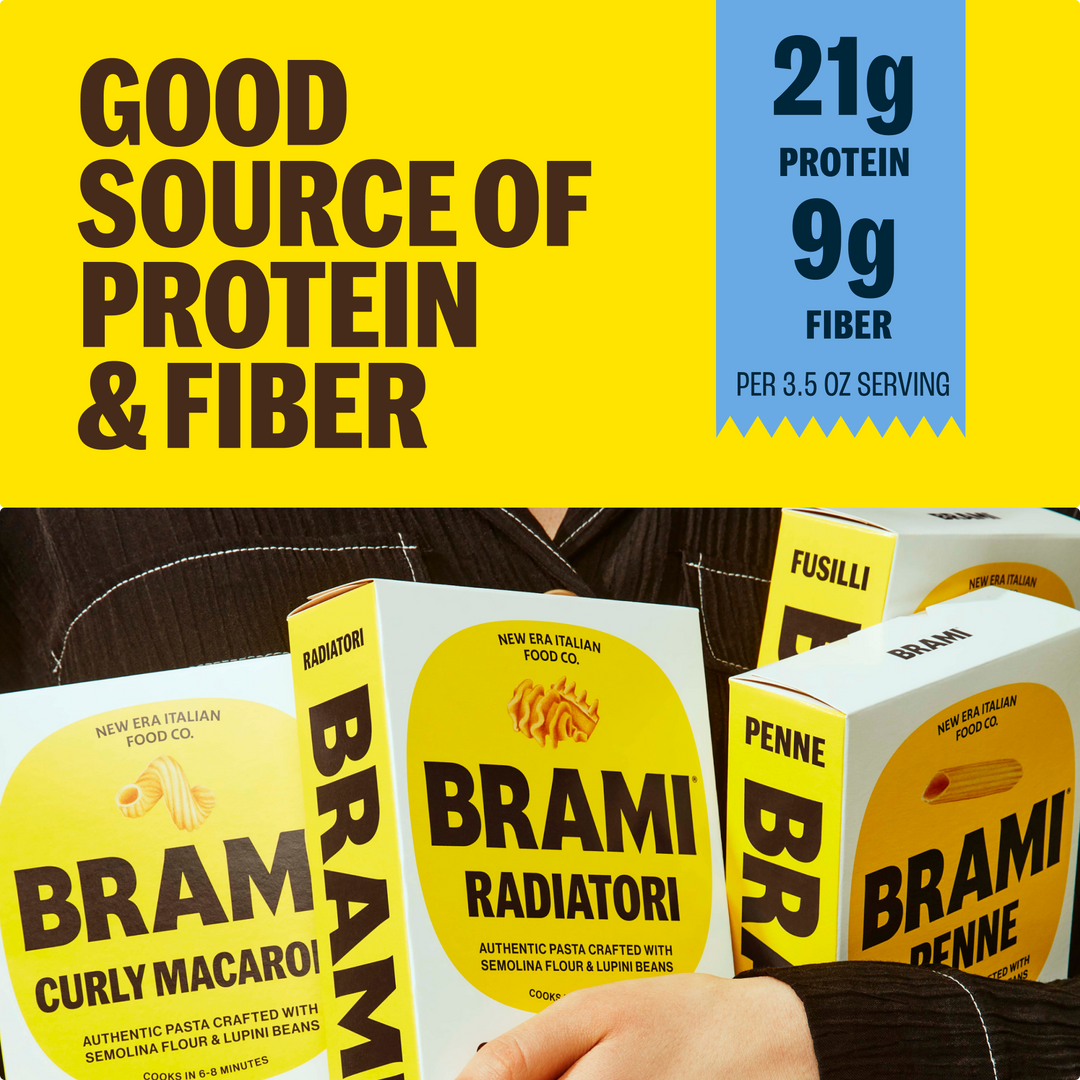 Brami - Semolina Wheat &amp; Lupini Pasta | Penne (12 oz)