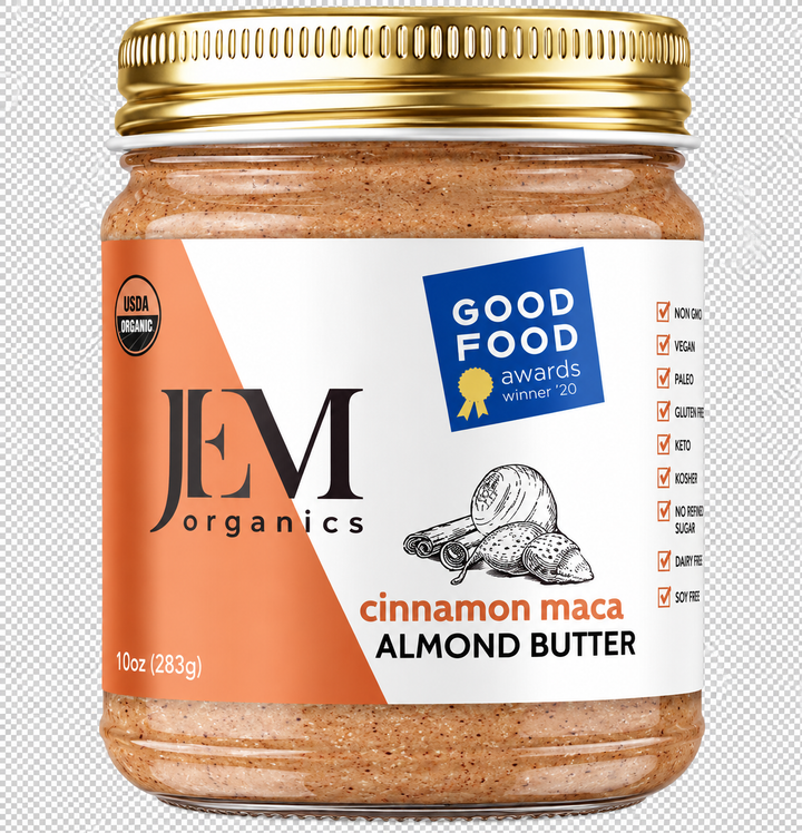 JEM Organics - Sprouted Cinnamon Maca Almond Butter