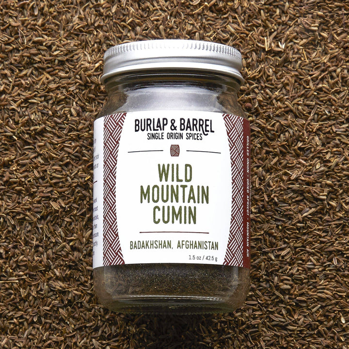 Burlap &amp; Barrel - Wild Mountain Cumin - Single Origin Spice &amp; Seasoning: 1.5 oz glass jar