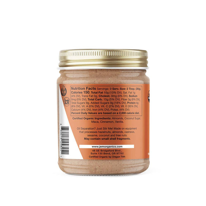 JEM Organics - Sprouted Cinnamon Maca Almond Butter