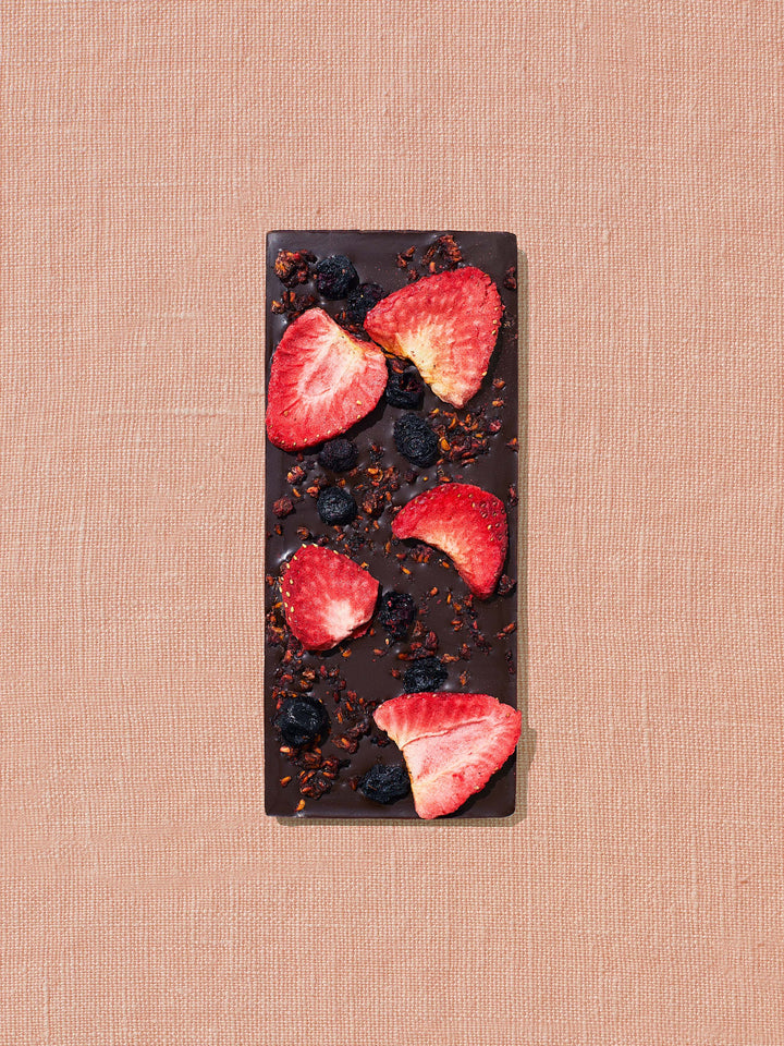 Spring &amp; Mulberry - Mixed Berry Date-Sweetened Dark Chocolate