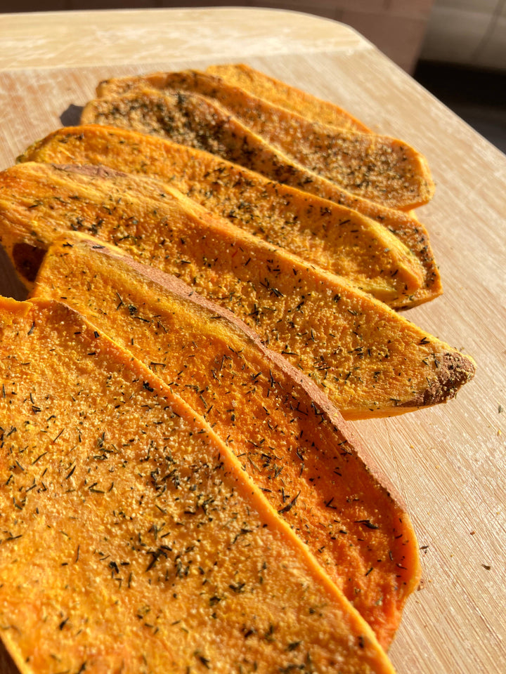 Sweetpotato Awesome - 2 oz Dill and Garlic Sweetpotato Slices/Chips