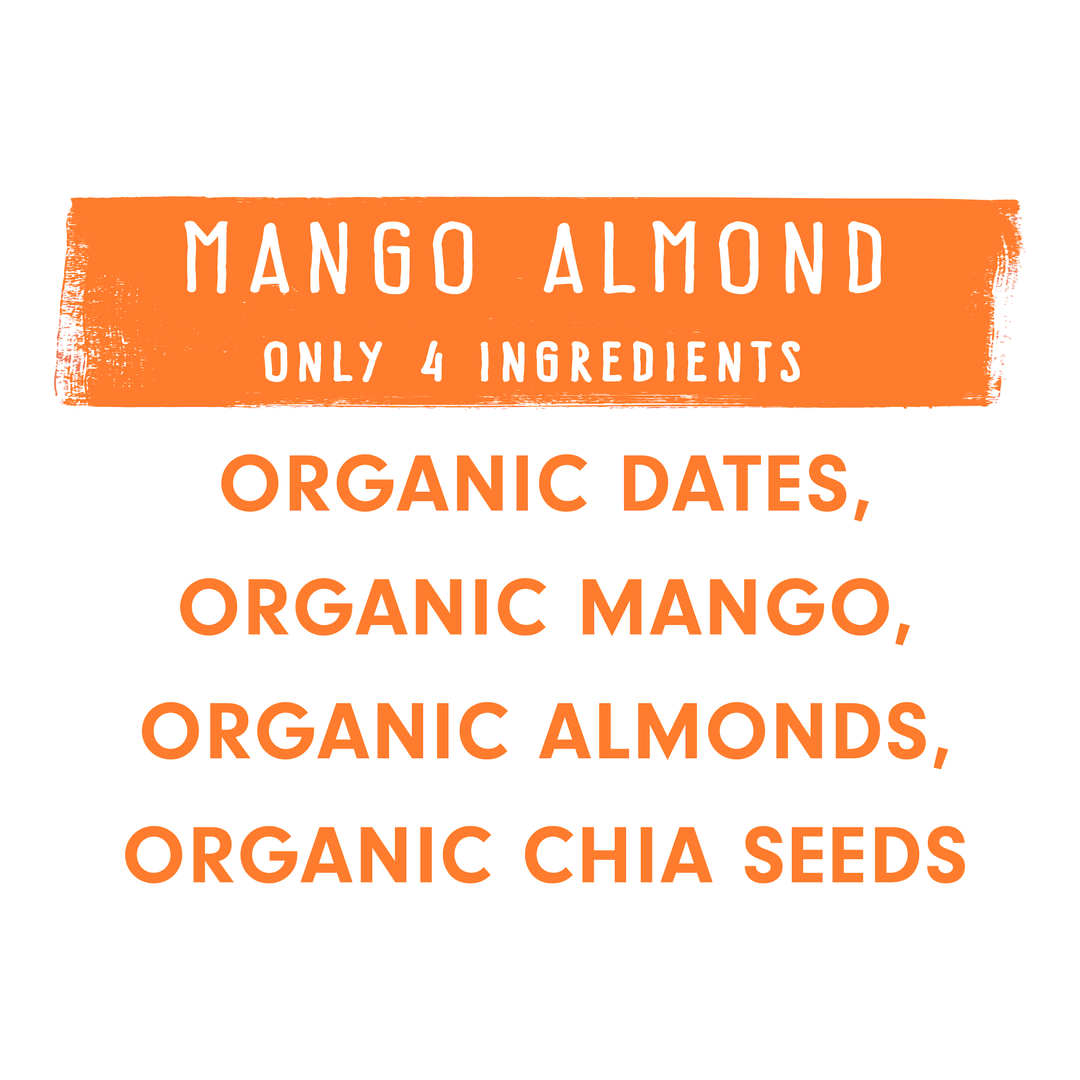Jonesbar - JONESBAR Mango Almond Organic Fruit &amp; Nut Bar, Vegan, Kosher