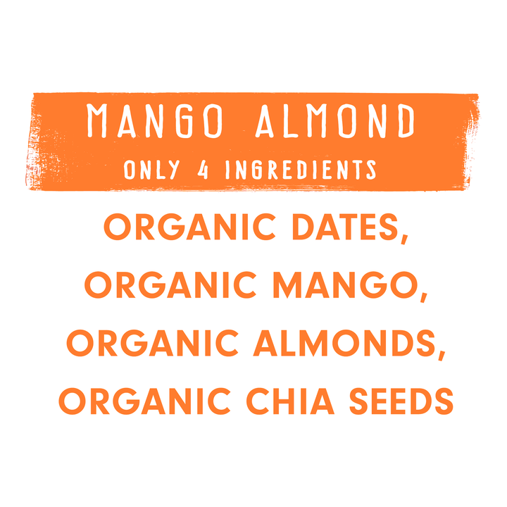 Jonesbar - JONESBAR Mango Almond Organic Fruit &amp; Nut Bar, Vegan, Kosher