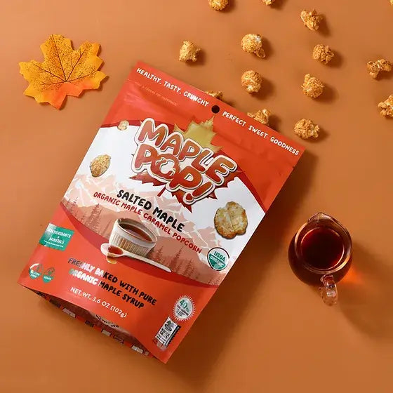 Better Together Foods - Maple Pop! Organic Maple Caramel Popcorn - Salted Maple
