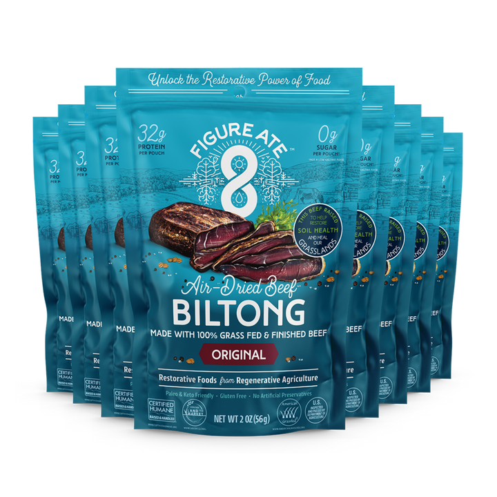 Figure Ate - Regeneratively-Sourced Beef Biltong: Spiced
