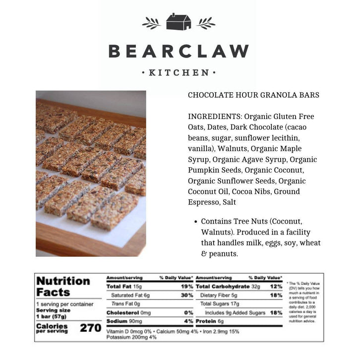 Bearclaw Kitchen - Chocolate Hour Granola Bar