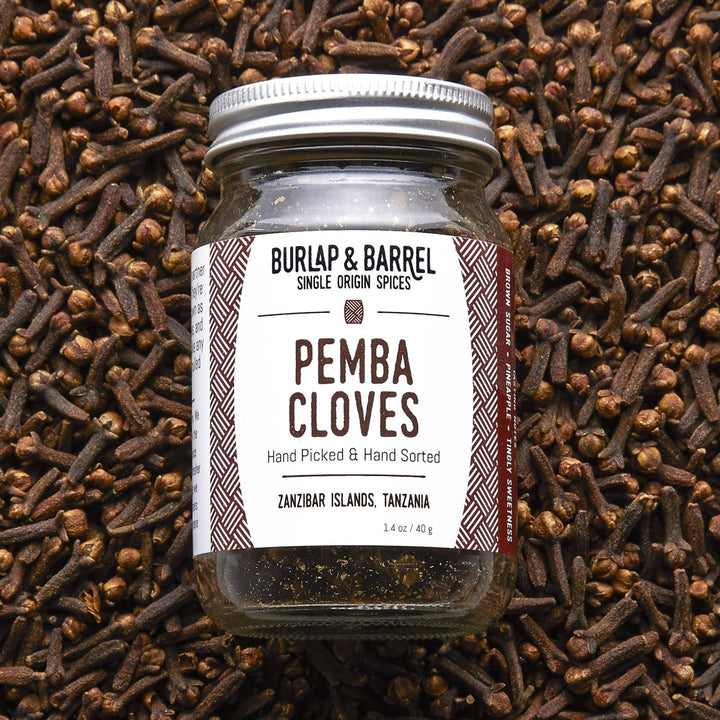 Burlap &amp; Barrel - Pemba Cloves - Single Origin Spice &amp; Seasoning: 1.4 oz glass jar