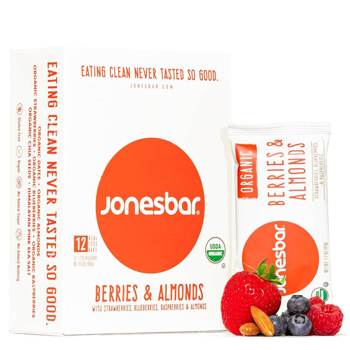 Jonesbar - JONESBAR Berries &amp; Almond Organic Fruit &amp; Nut Bar