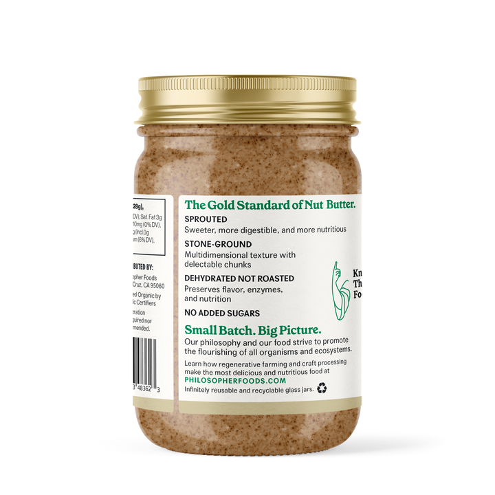 Philosopher Foods - Crunchy Alchemy Sprouted Almond Butter 16oz