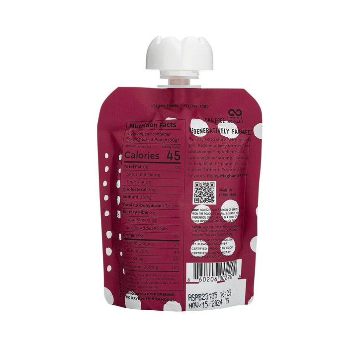 White Leaf Provisions - Organic Regenerative Apple + Sweet Potato + Beet Puree: 90g pouch