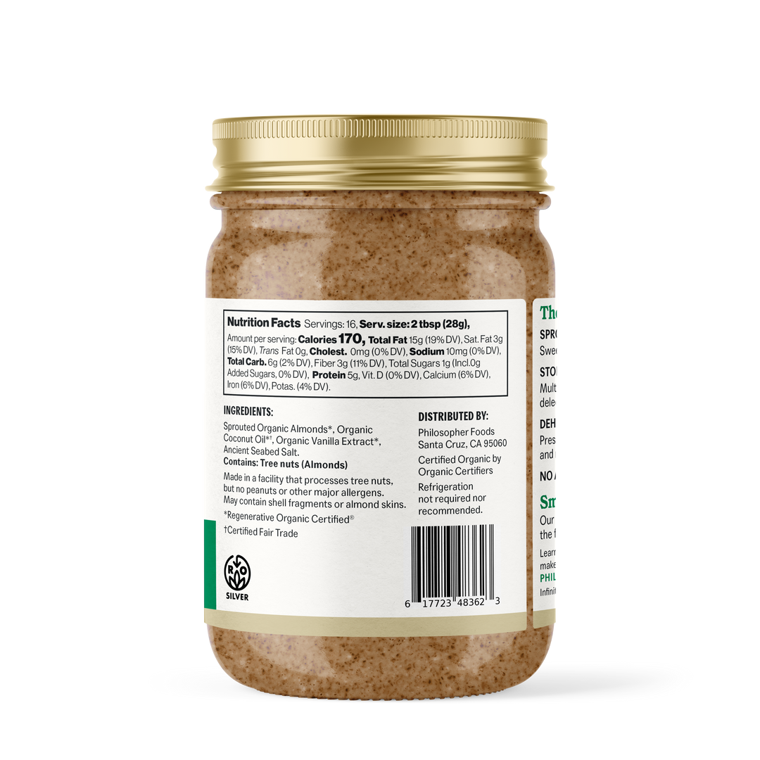 Philosopher Foods - Crunchy Alchemy Sprouted Almond Butter 16oz