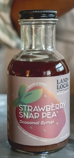 Land + Local - Strawberry Snap Pea Seasonal Shrub 8oz